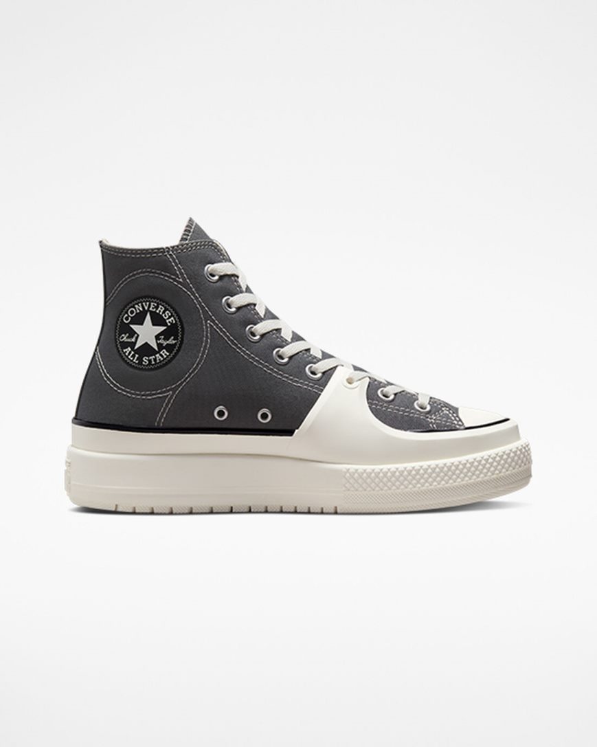 Men\'s Converse Chuck Taylor All Star Construct High Top Shoes Grey / White | AU 3548CM